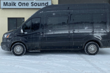 2024 Ford Transit 350 with professional window tint in North Bay